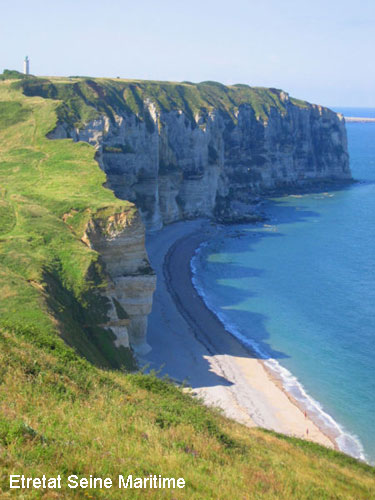 Vacanta in Etretat, Seine-Maritime, vacante de vis, calatorie, insule si locuri de scufundat, top plaje de vis