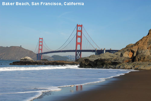 Vacanta in Baker Beach, San Francisco, California, vacante de vis, calatorie, insule si locuri de scufundat, top plaje de vis