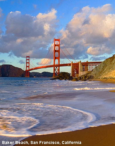 Vacanta in Baker Beach, San Francisco, California, vacante de vis, calatorie, insule si locuri de scufundat, top plaje de vis