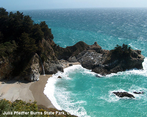 Vacanta in Julia Pfeiffer Burns State Park, California, vacante de vis, calatorie, insule si locuri de scufundat, top plaje de vis