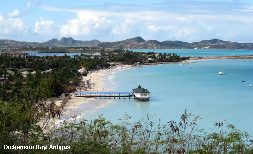 Vacanta in Dickenson Bay, Antigua, vacante de vis, calatorie, insule si locuri de scufundat, top plaje de vis