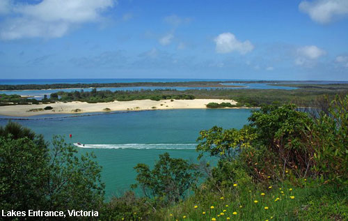Vacanta in Lakes Entrance, Victoria, vacante de vis, calatorie, insule si locuri de scufundat, top plaje de vis
