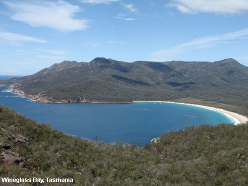 Vacanta in Wineglass Bay, Tasmania, vacante de vis, calatorie, insule si locuri de scufundat, top plaje de vis